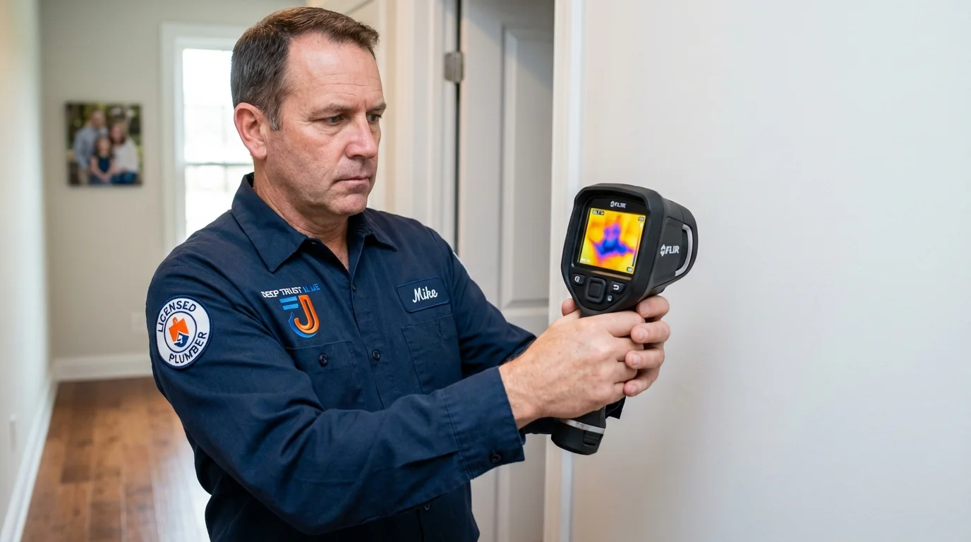 Thermal imaging leak detection by Johns Plumbing LLC in Bessemer City